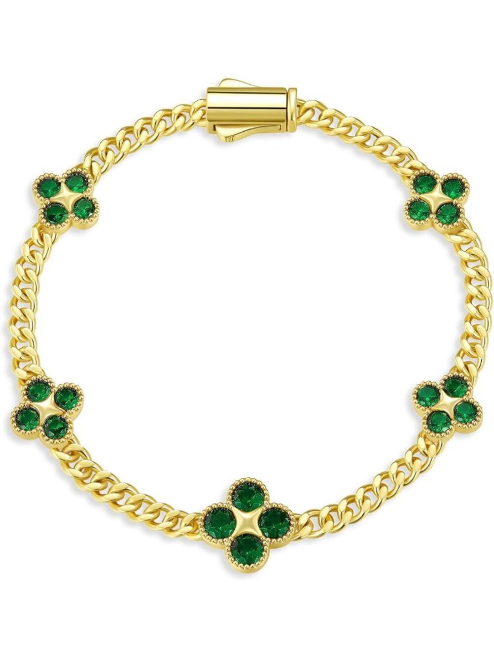 Charming Birthstone Clover Bracelet for Women - Adjustable & Stylish Gift